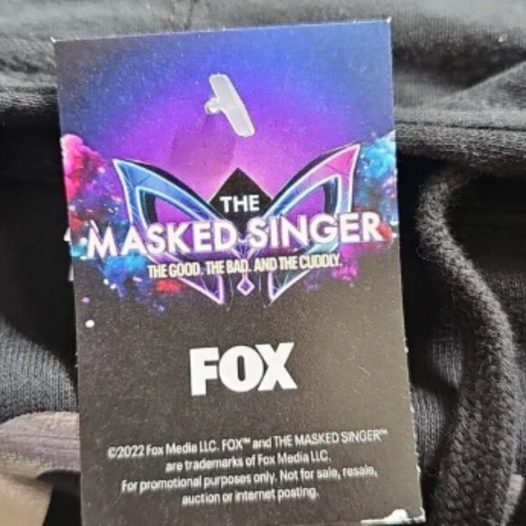 The Masked Singer Official FOX - Don't Talk To Me Hooded Sweatshirt Black M NWT - Picture 2 of 7